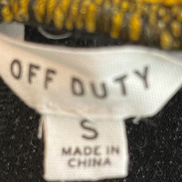 OFF Duty Pink / White / Yellow / Charcoal Colorblock Hoodie / Shorts Size Small - Picture 7 of 8